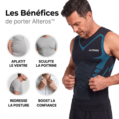 Alteros™ — Débardeur Gainant Compression 3D Homme